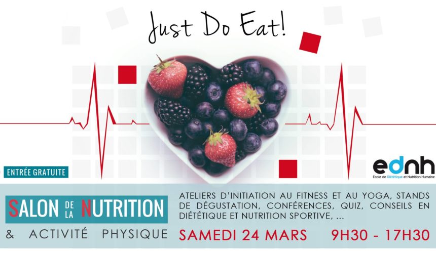 Ce samedi à Lille, retrouvez le Salon de la nutrition et de l’activité physique 2018